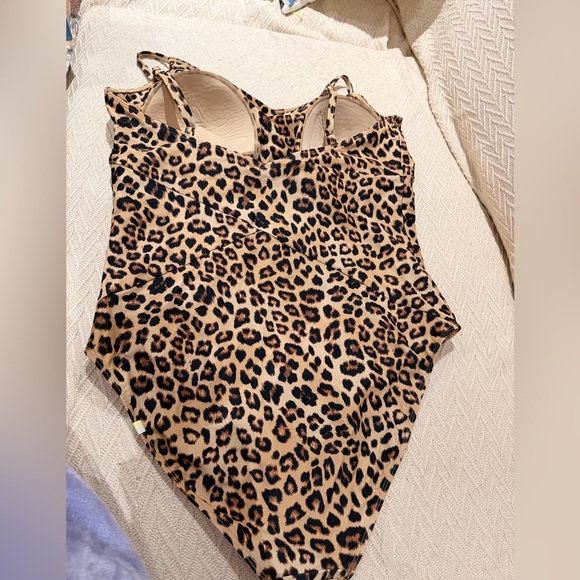 Summersalt The Long Torso Marina Leopard Print Swimsuit Women’s Size 14 - Picture 4 of 5